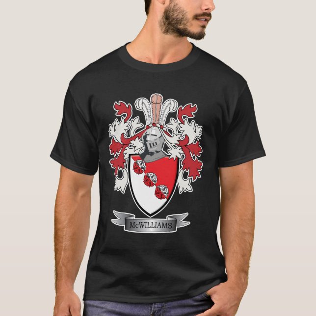 T-shirt Manteau de crête de famille de McWilliams des bras (Devant)