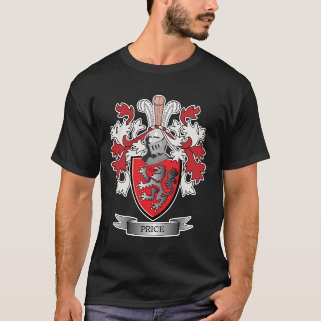 T-shirt Manteau de crête de famille des prix des bras (Devant)