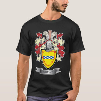 T-shirt Manteau de crête de famille Stuart des bras