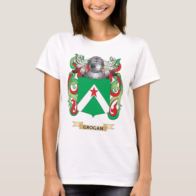 T-shirt Manteau de Grogan des bras (crête de famille) (Devant)