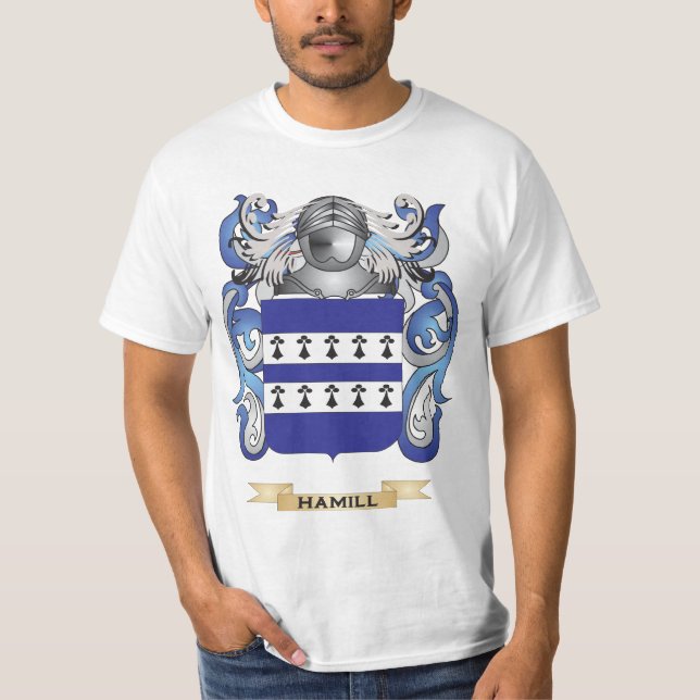 T-shirt Manteau de Hamill des bras (crête de famille) (Devant)