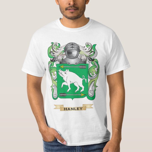 T-shirt Manteau de Hanley des bras (crête de famille) (Devant)