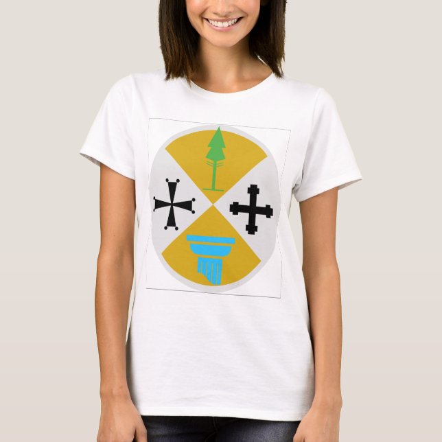 T-shirt Manteau de la Calabre (Italie) des bras (Devant)