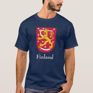 T-shirt Manteau de la Finlande de chemise de bras
