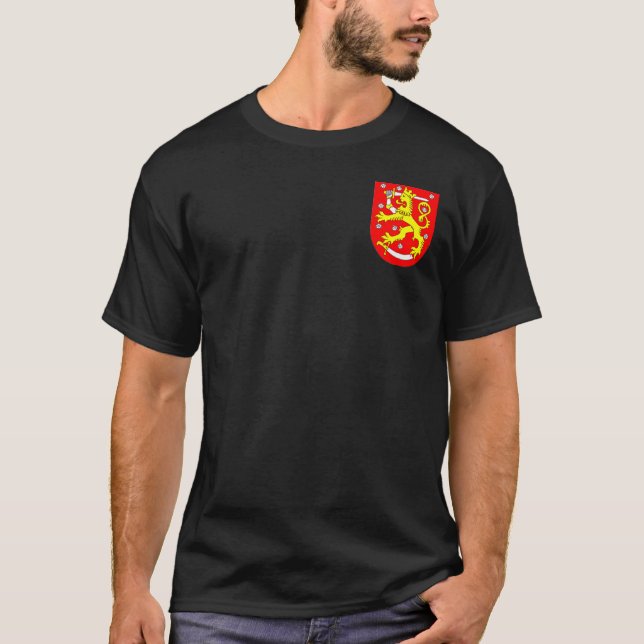 T-shirt Manteau de la Finlande des bras (Devant)