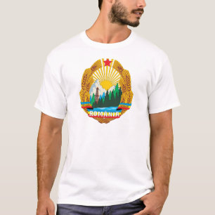 T-shirt Manteau de la Roumanie 1965 des bras