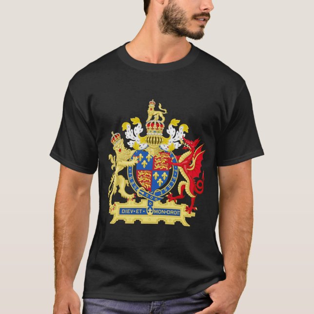 T-shirt Manteau de l'Angleterre des bras (Devant)