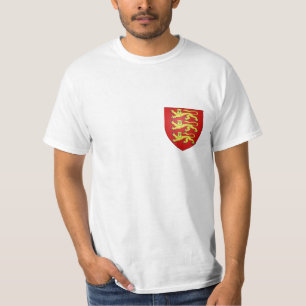 T-shirt Manteau de lions de l'Angleterre 3 des bras