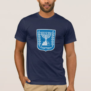 T-shirt Manteau de l'Israël des bras