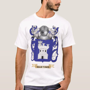 T-shirt Manteau de martini des bras (crête de famille)