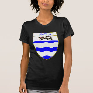 T-shirt Manteau de Phillips des bras/de crête de famille