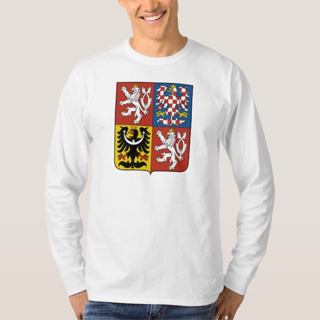 T-shirt Manteau de République Tchèque des bras CZ (Devant)