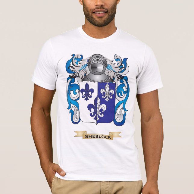 T-shirt Manteau de Sherlock des bras (crête de famille) (Devant)