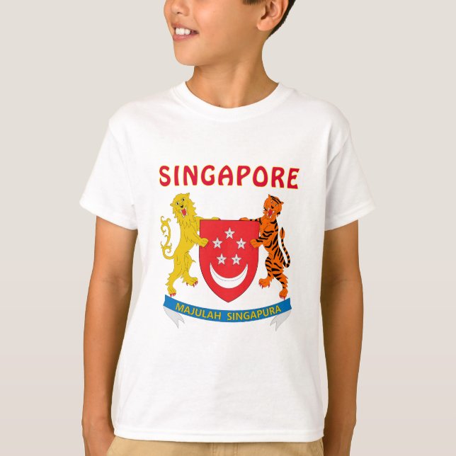 T-shirt Manteau de SINGAPOUR des bras (Devant)