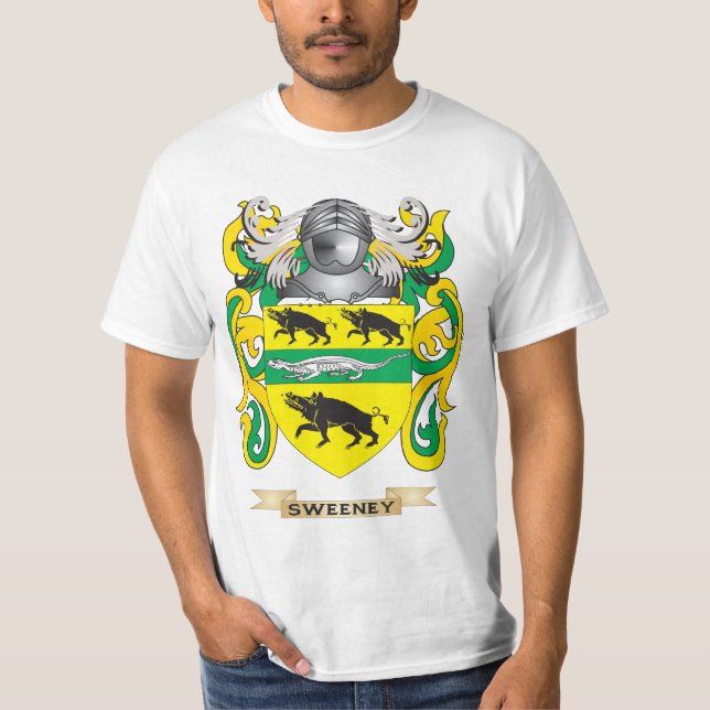T-shirt Manteau de Sweeney des bras (crête de famille) (Devant)