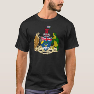 T-shirt Manteau de territoire d'Océan Indien britannique