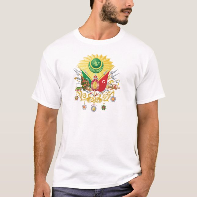 T-shirt Manteau d'empire de tabouret des bras (Devant)