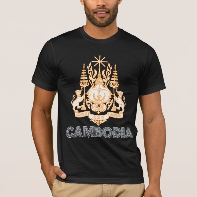 T-shirt Manteau du Cambodge des bras (Devant)