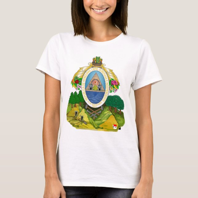 T-shirt Manteau du Honduras des bras HN (Devant)