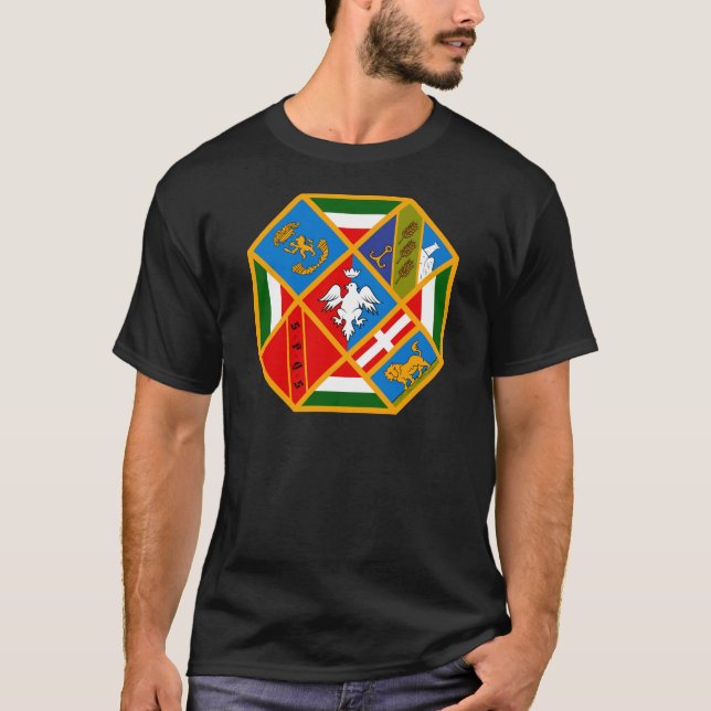T-shirt Manteau du Latium (Italie) des bras (Devant)