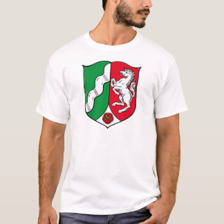 T-shirt Manteau du Rhin Westphalie (Allemagne) des bras du