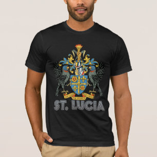 T-shirt Manteau du St Lucia des bras de haute qualité