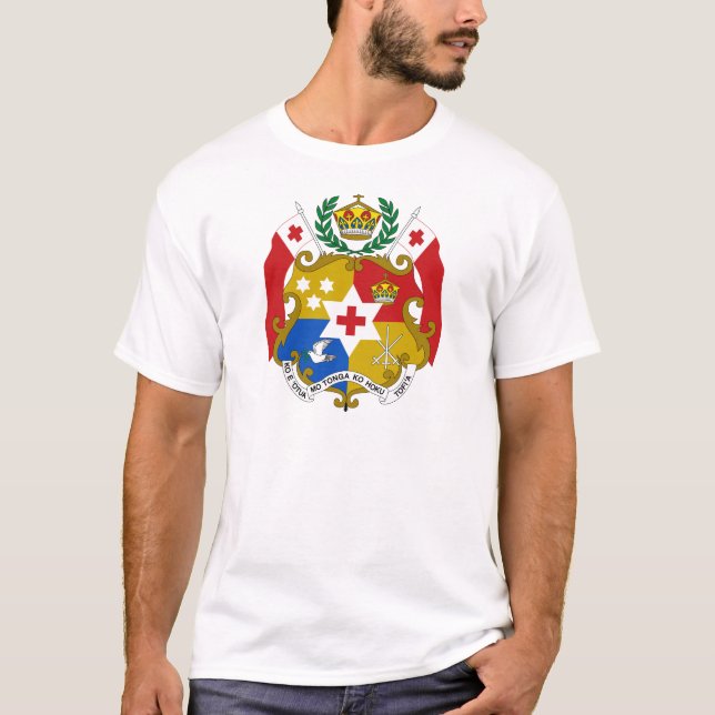 T-shirt Manteau du Tonga des bras (Devant)