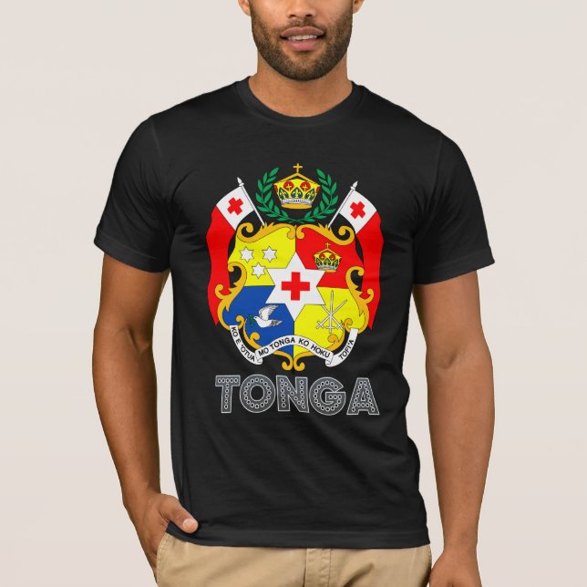 T-shirt Manteau du Tonga des bras (Devant)