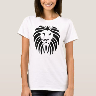 T-shirt Manteau en jean pour femme au motif de lion géomét