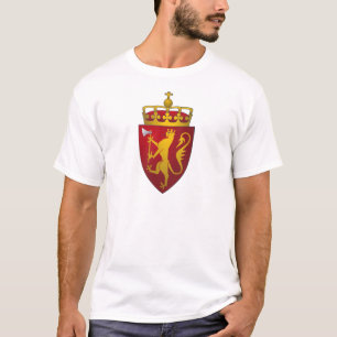 T-shirt Manteau norvégien d'héraldique de Scandinave de
