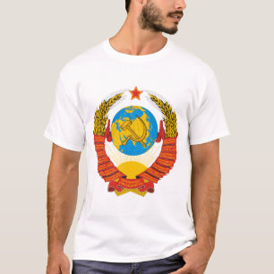 T-shirt Manteau soviétique de la chemise des hommes de