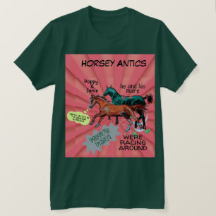 T-shirt mantique de style comique