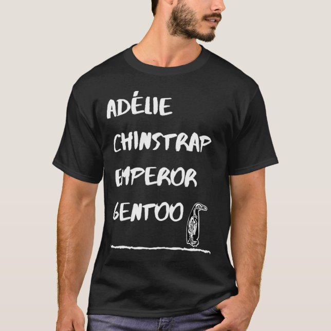 T-shirt Mantra de pingouin autiste typique (Devant)