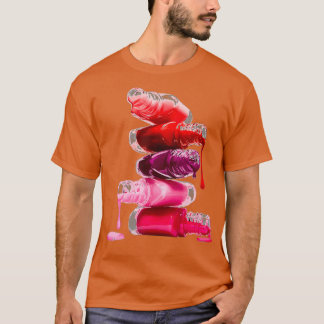 T-shirt Manucure à ongle polonais maquillage cosmétique