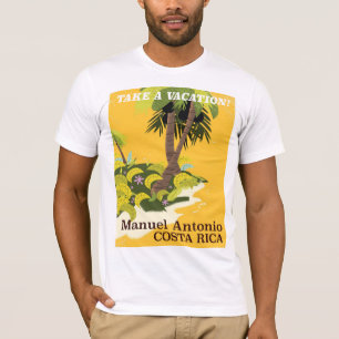 T-shirt Manuel Antonio, affiche vintage de voyage du Costa