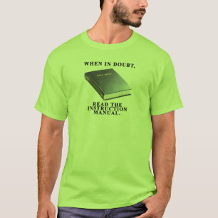 T-shirt Manuel de l'instruction de l'homme