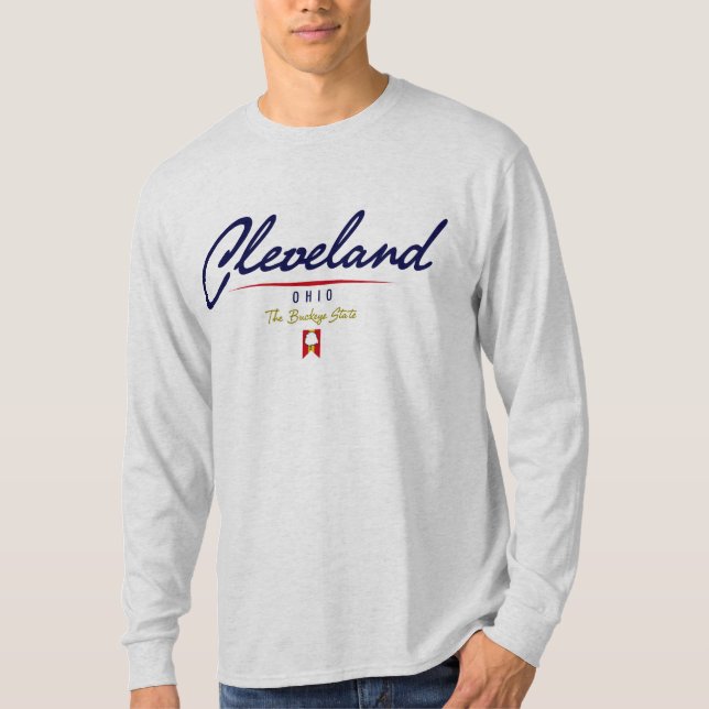 T-shirt Manuscrit de Cleveland (Devant)