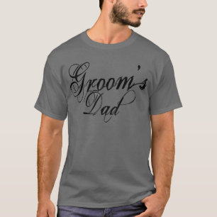T-shirt Manuscrit grunge de Naughy - noir du papa du marié