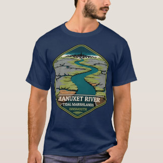 T-shirt Manuxet River Tidal Marshlands Innsmouth Vintage