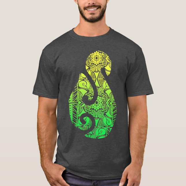T-shirt Maori Hook Polynésienne Nouvelle-Zélande Culture t (Devant)