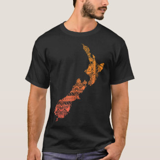 T-shirt Maori Tribal Polynésienne Nouvelle-Zélande Culture