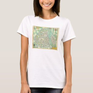 T-shirt Map of Maastricht, from 'Civitates Orbis Terrarum'