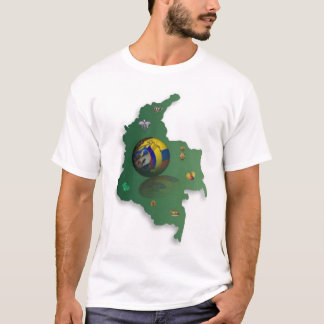 T-shirt mapa-colombiacolor
