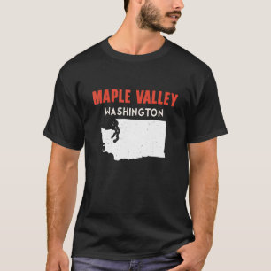 T-shirt Maple Valley Washington USA State America Travel W