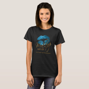 T-shirt Maquillage Artiste Lièvres de Parties scintillant 