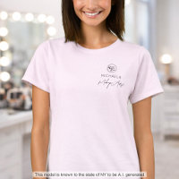 Maquillage de logo de script rose Blush Staff