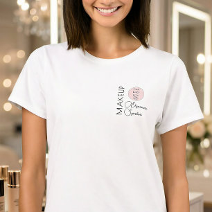 T-shirt Maquillage de logo d'entreprise avec nom d'employé