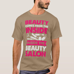 T-shirt Maquillage de salon de beauté Artiste Cosmetologue