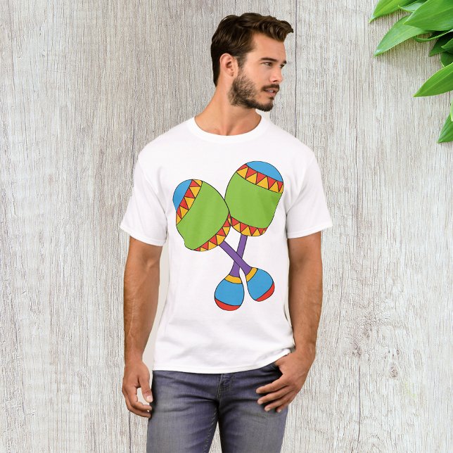 T-Shirt Maracas Mens coloré (Créateur téléchargé)