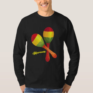 T-shirt Maracas Percussion Musique latine mexicaine Rumba